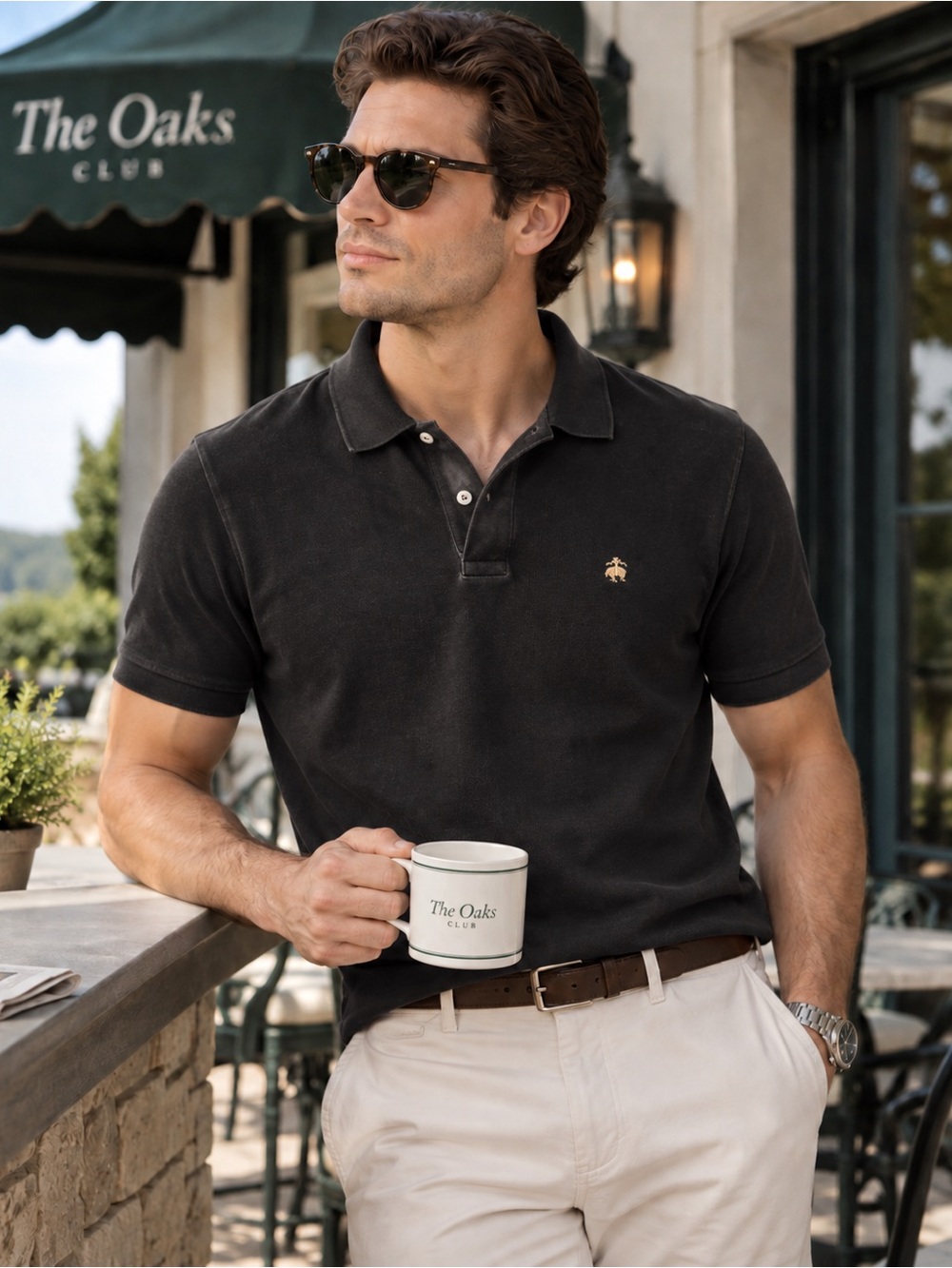 Brooks Brothers Men’s Polo Shirt Black Size XL Classic Preppy Logo Casual Golf
